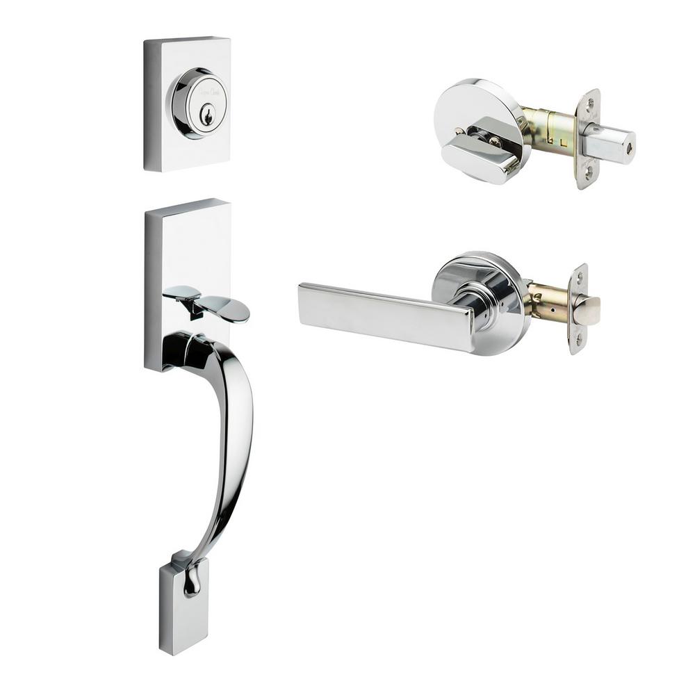 Copper Creek Craftsman Polished Stainless Door Handleset With Craftsman Polished Stainless Door Handleset With Lever Trim