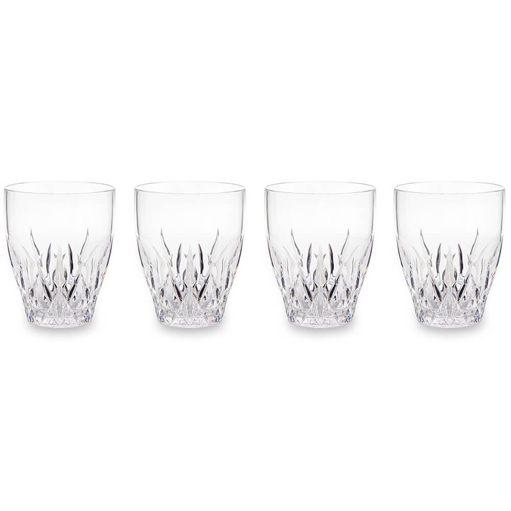 Q Squared Aurora Crystal 12 Oz Clear Stemless Wine Glass Set Of 4 Q Squared Aurora Crystal 12 Oz Clear Stemless Wine Glass Set Of 4