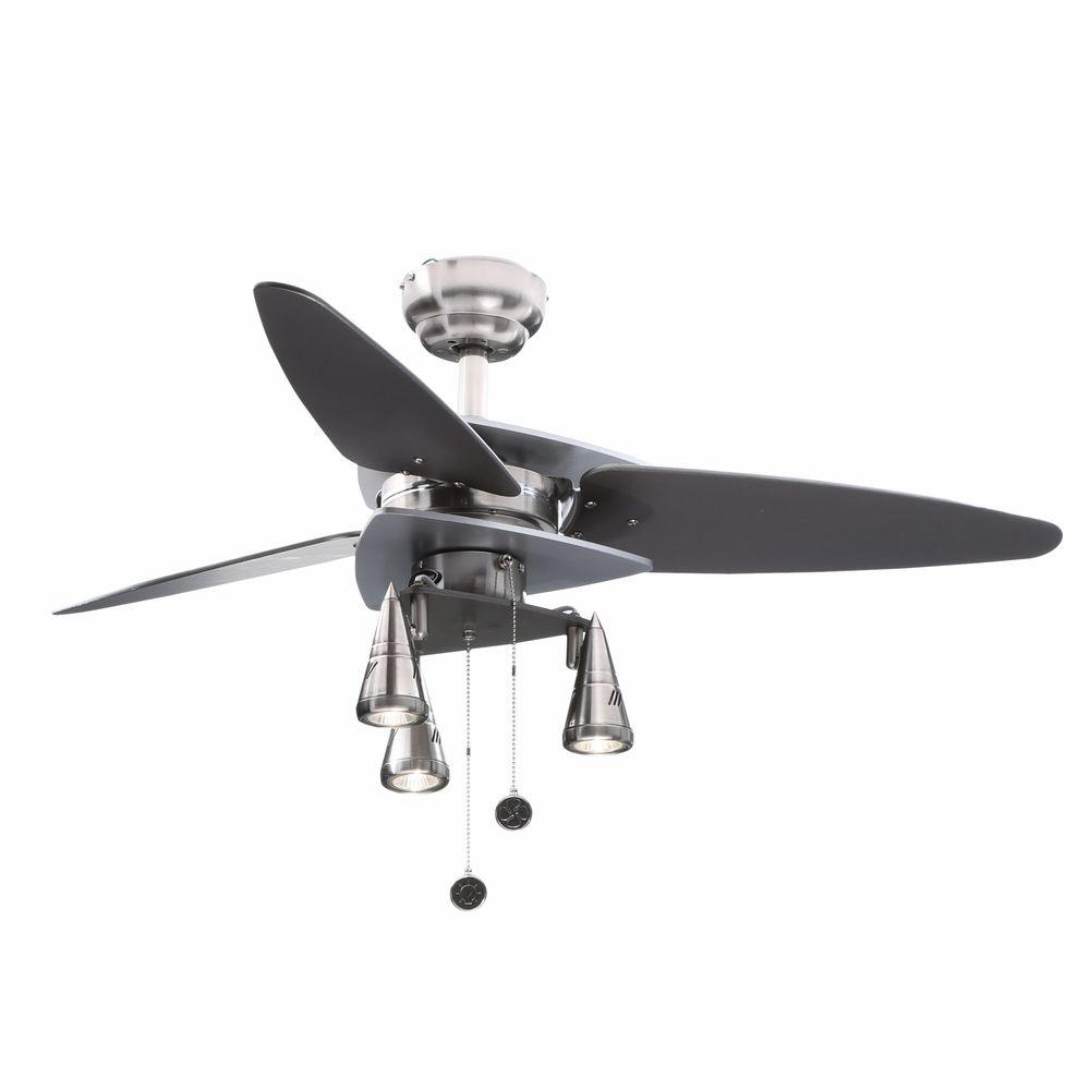 Westinghouse Vector Elite 42 In Indoor Brushed Nickel And Graphite Ceiling Fan