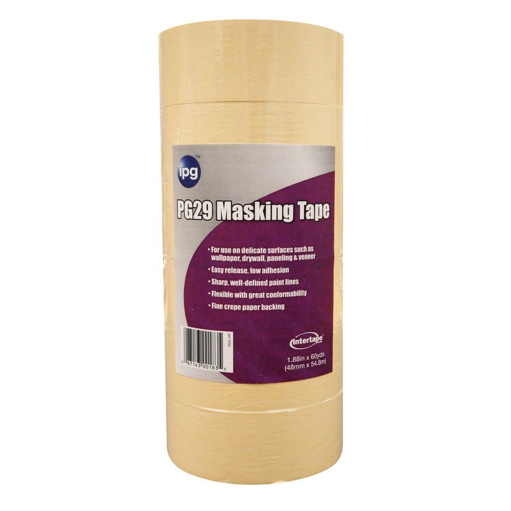 Intertape Polymer Group PG29 2 in. x 60 yd. Premium Grade Low Tack Masking Tape (6Pack)PG29