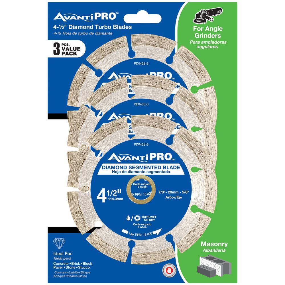 AVANTI PRO 7 in Turbo Circular Saw Diamond Blade Dry Wet Cutting Tile Cutter