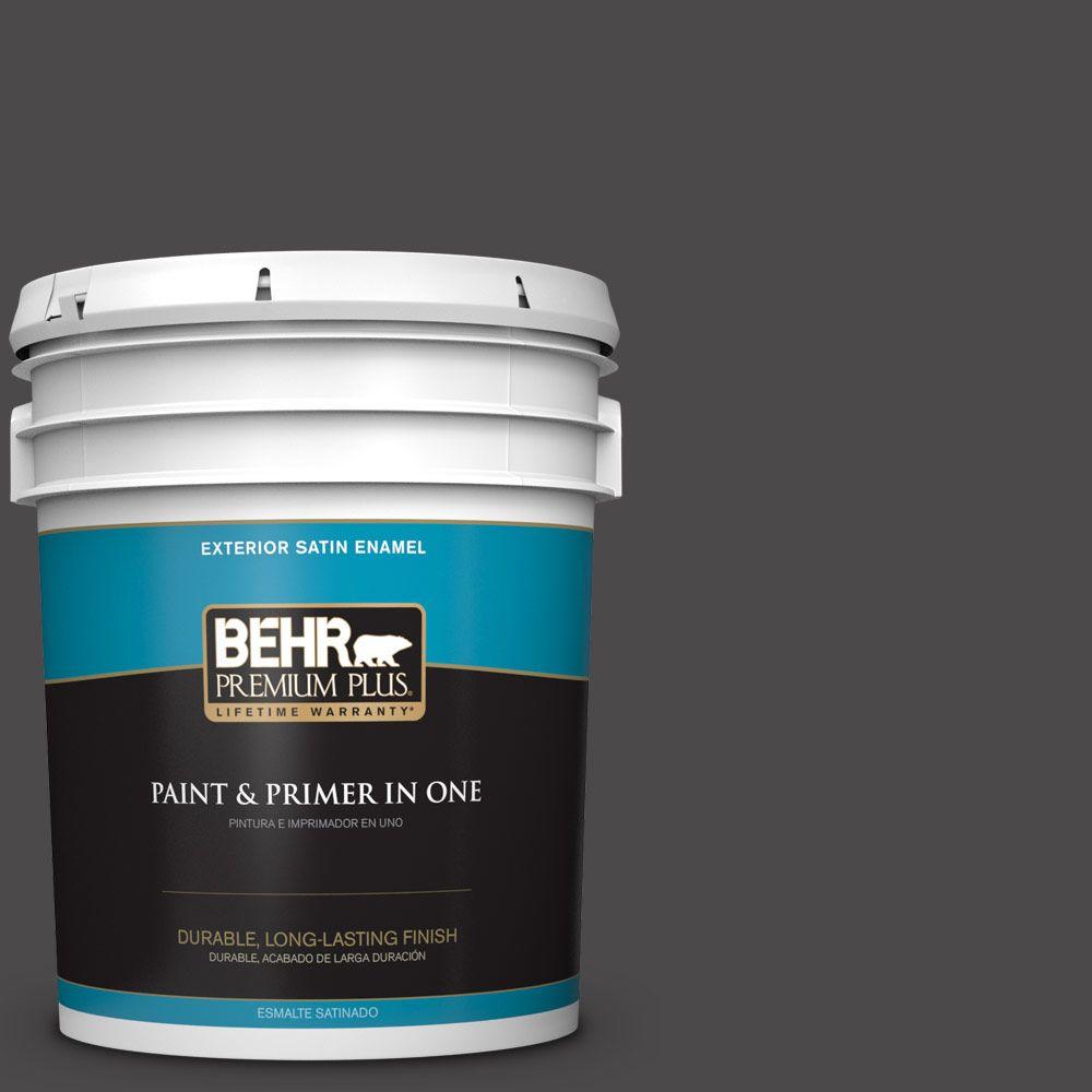 BEHR Premium Plus 5gal. N5307 Private Black Satin