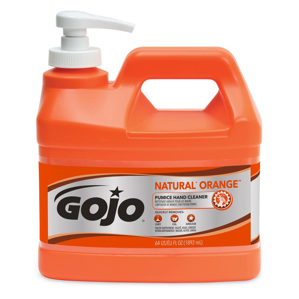 Gojo Orange Original 0 5 Gal Pumice Hand Soap Pump The Home Depot