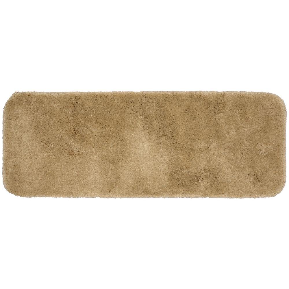 Garland Rug Finest Luxury Taupe 22 in. x 60 in. Washable Bathroom