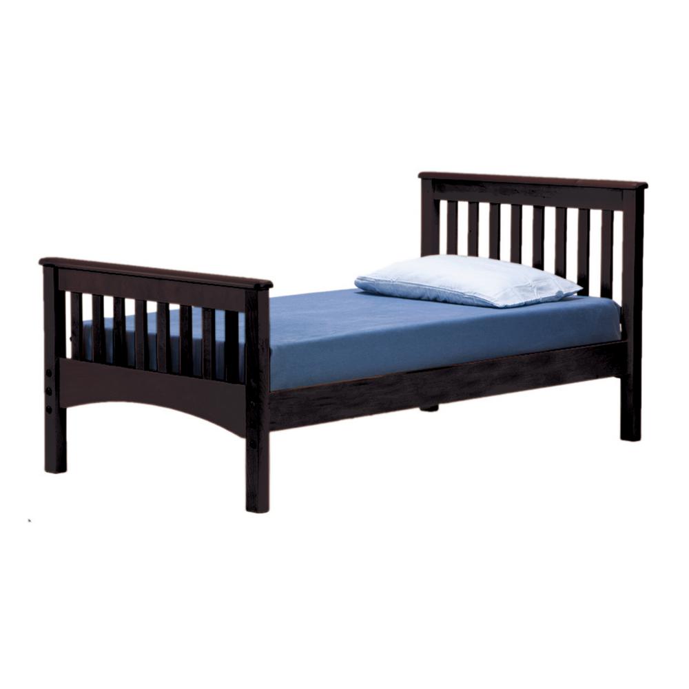 Mission Espresso Twin Bed 9921p00 The Home Depot