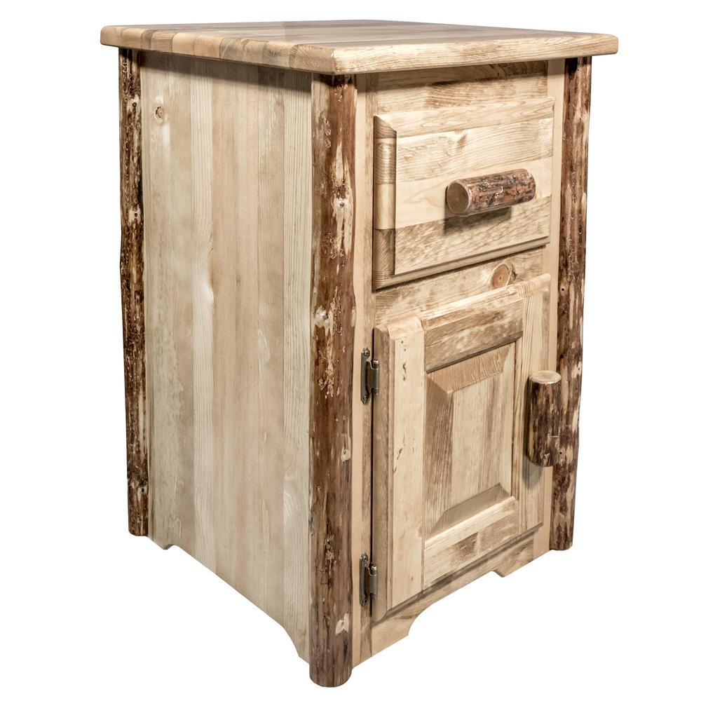 Montana Woodworks Glacier Country Collection 30 In Brown End Table With Drawer And Door Mwgcetstddl The Home Depot