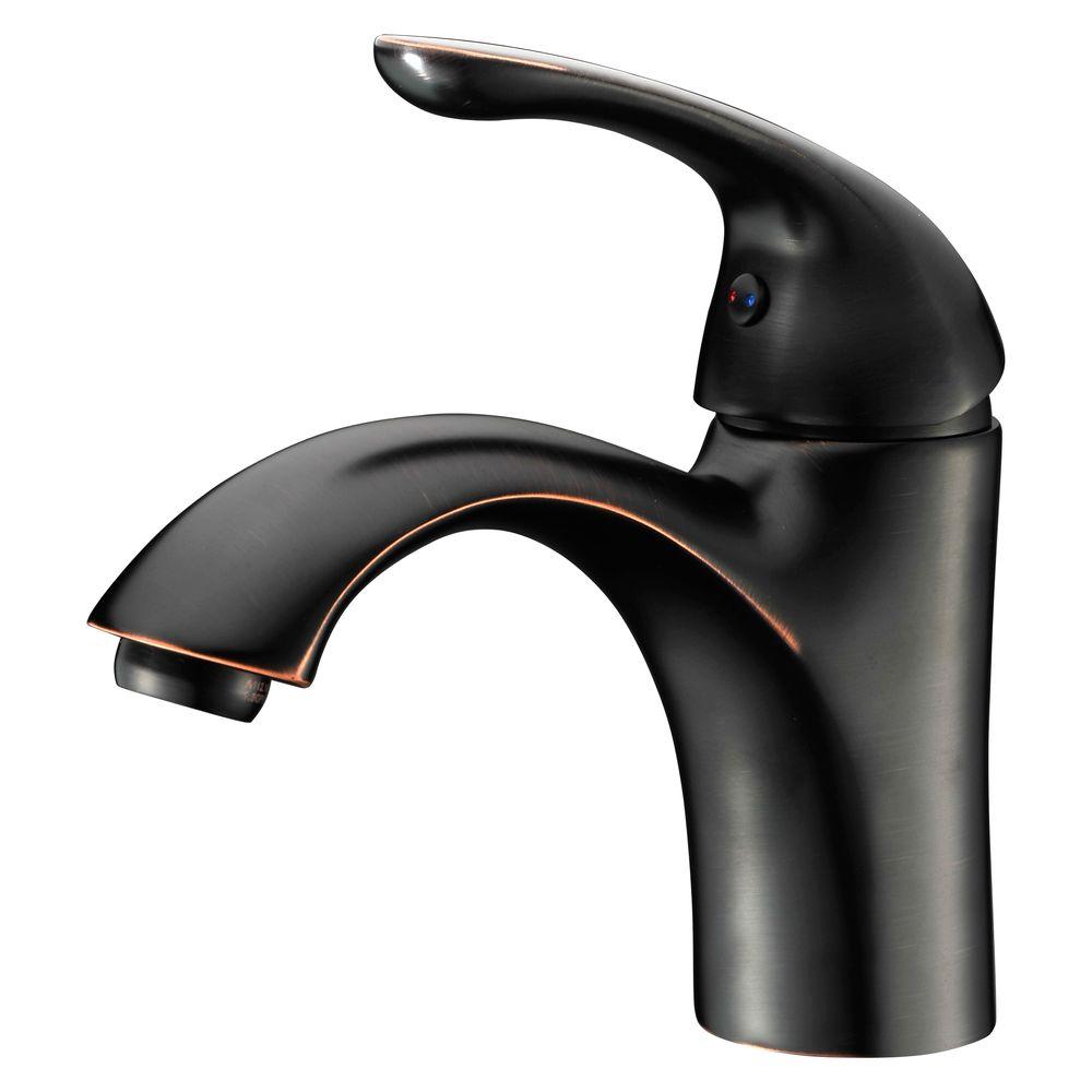 Anzzi Clavier Series Single Hole Single Handle Mid Arc Bathroom Faucet In Oil Rubbed Bronze L 