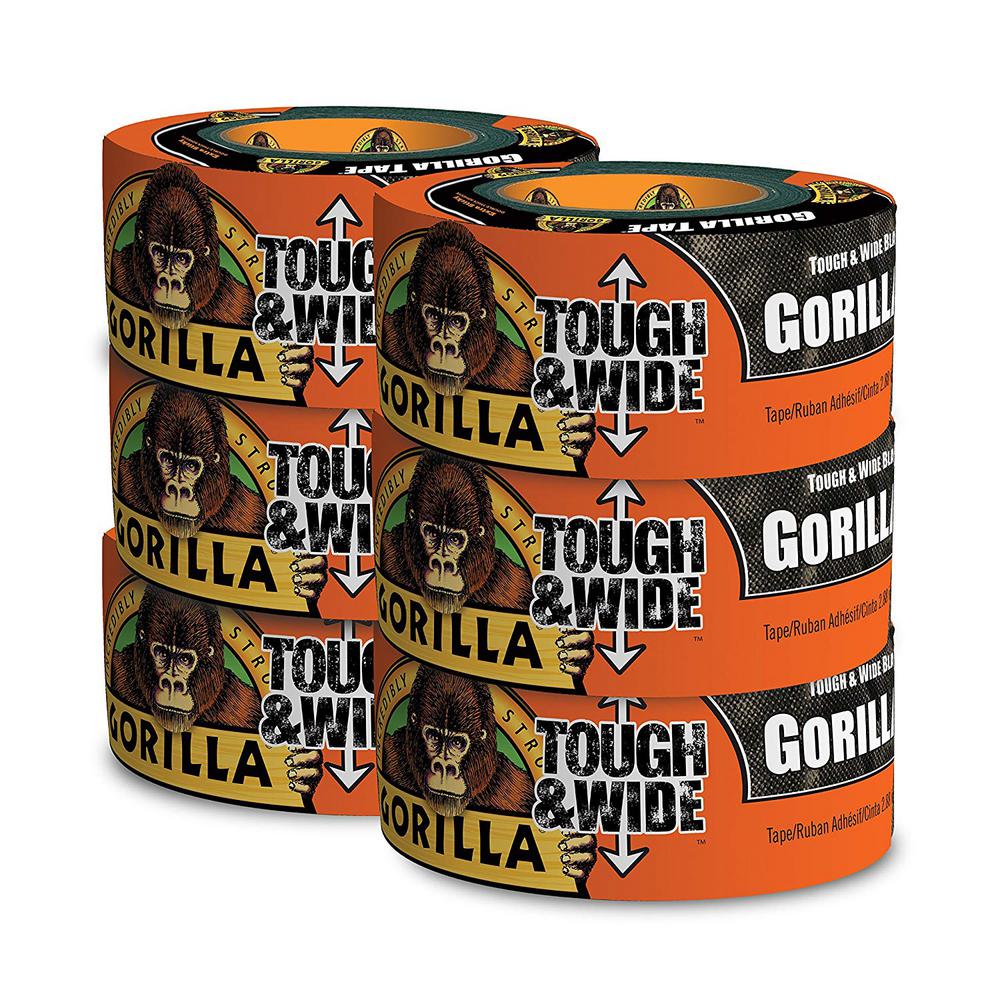 Gorilla Duct Tape Roll 30yd Wide Black Toughest Indoor /& Weather Resistant New