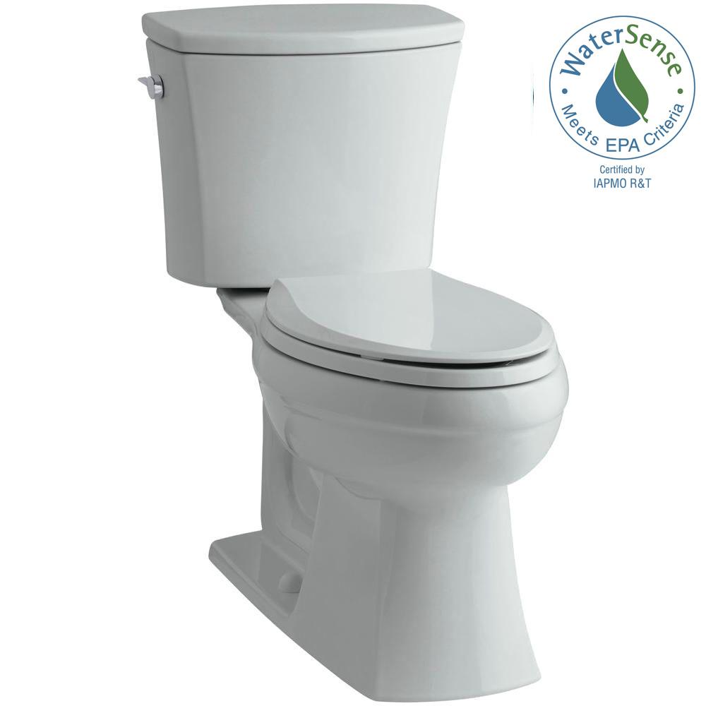 KOHLER Kelston Comfort Height 2piece 1.28 GPF Single Flush Elongated Toilet with AquaPiston
