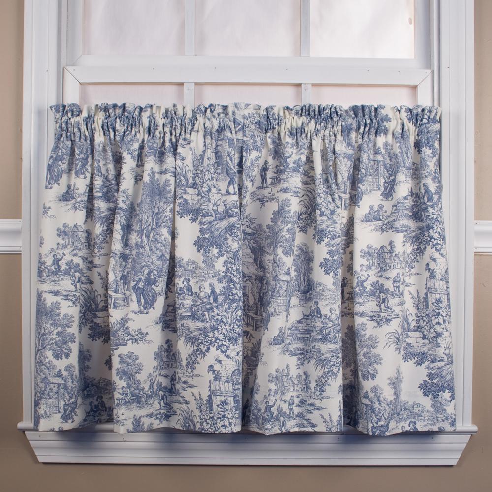 Victoria Park 68 In W X 24 In L Toile Black Cottontailored Tier