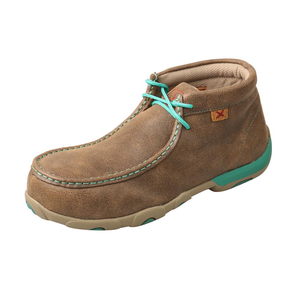 women's twisted x driving mocs turquoise
