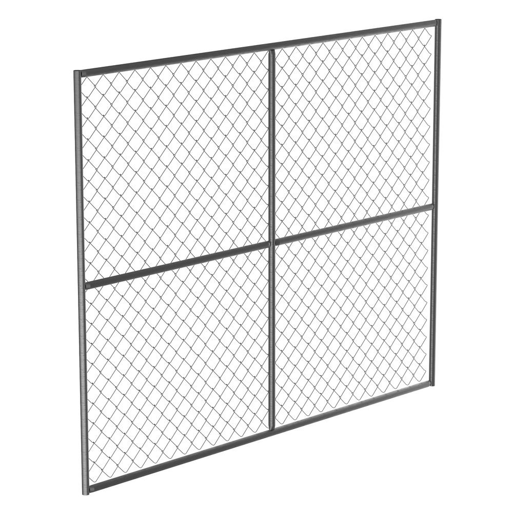Perimeter Patrol 6 Ft X 60 Ft 12 Panel Powder Coated Chain Link Temporary Fencing Rf 1020 Cl The Home Depot
