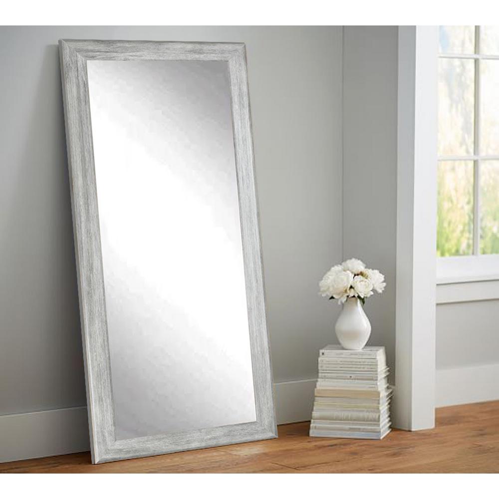 Weathered Gray Full Length Floor Wall Mirror-BM035TS - The Home Depot