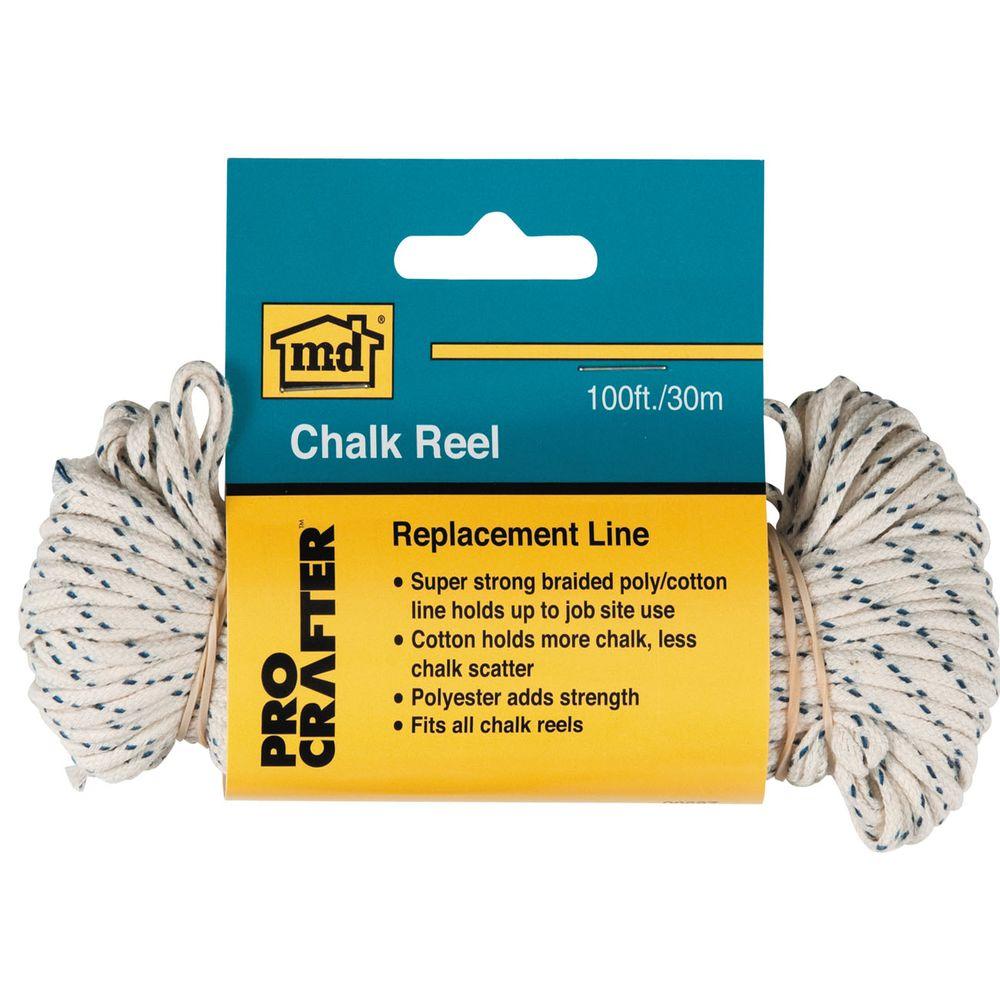 UPC 043374006872 product image for MD Building Products Chalk Boxes 100 ft. Chalk Reel Replacement Line Blues 00687 | upcitemdb.com