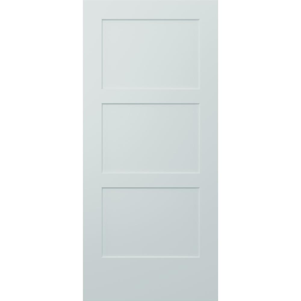 Jeld Wen 36 In X 80 In Birkdale Light Gray Paint Smooth Solid