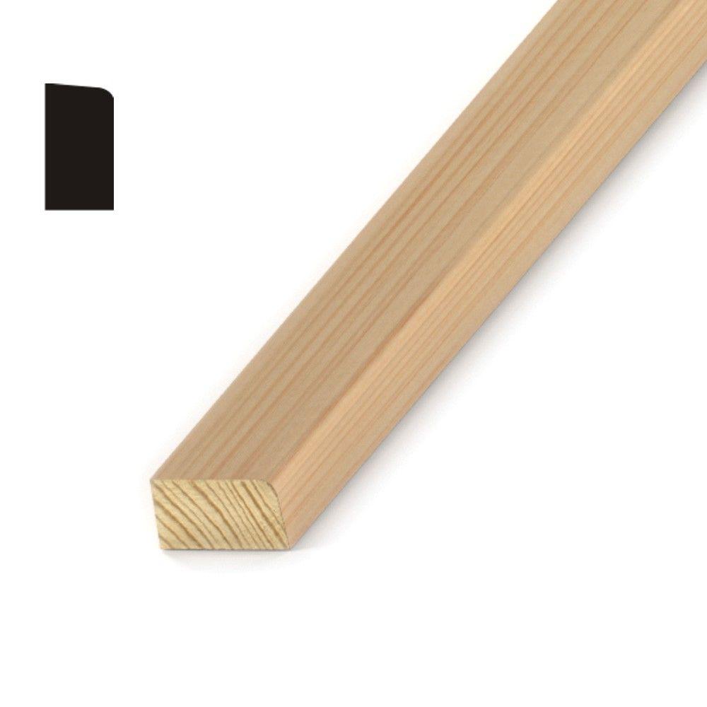 Round Edge 3 8 In X 3 4 In Pine Stop Moulding P431 The Home Depot
