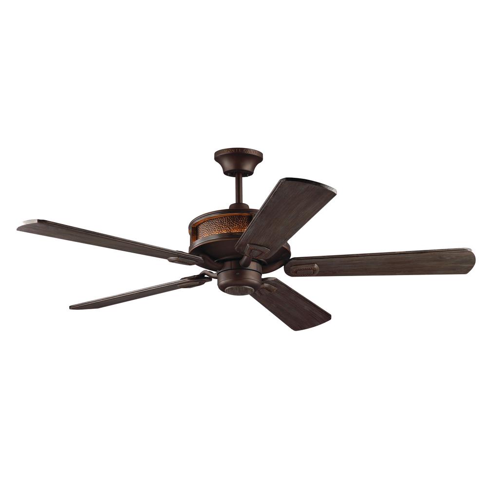 Monte Carlo Artizan 56 In Indoor Roman Bronze Ceiling Fan