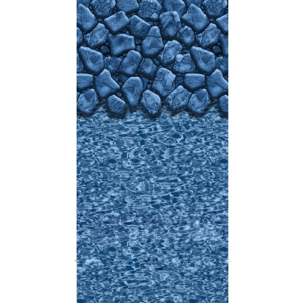 Swimline Boulder Swirl 52 In Deep 24 Ft Round Beaded Pool Liner Swimline Boulder Swirl 52 In Deep 24 Ft Round Beaded Pool Liner