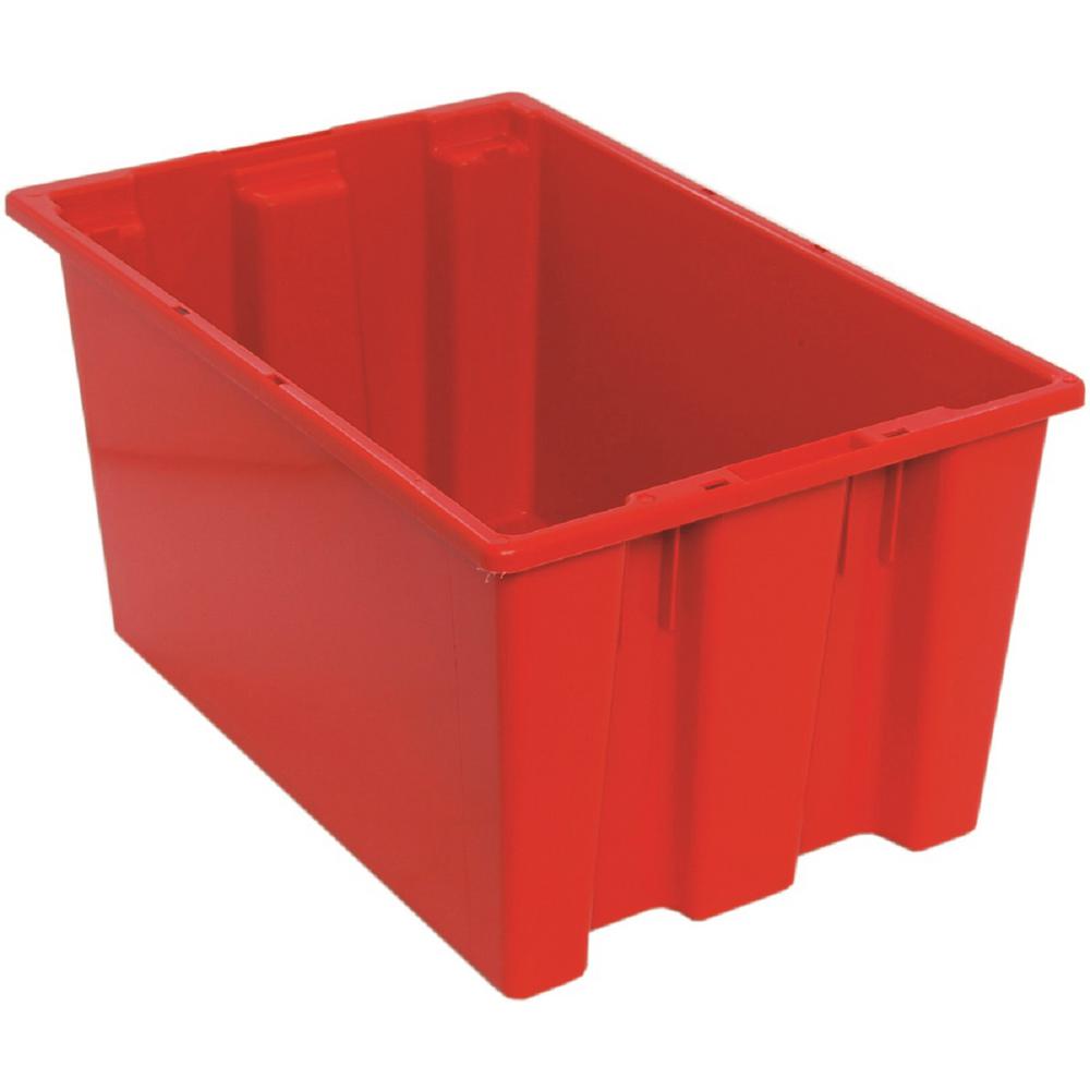 3-Pack Gray Quantum SNT240GY 23-1//2-Inch by 15-1//2-Inch by 12-Inch Stack and Nest Tote
