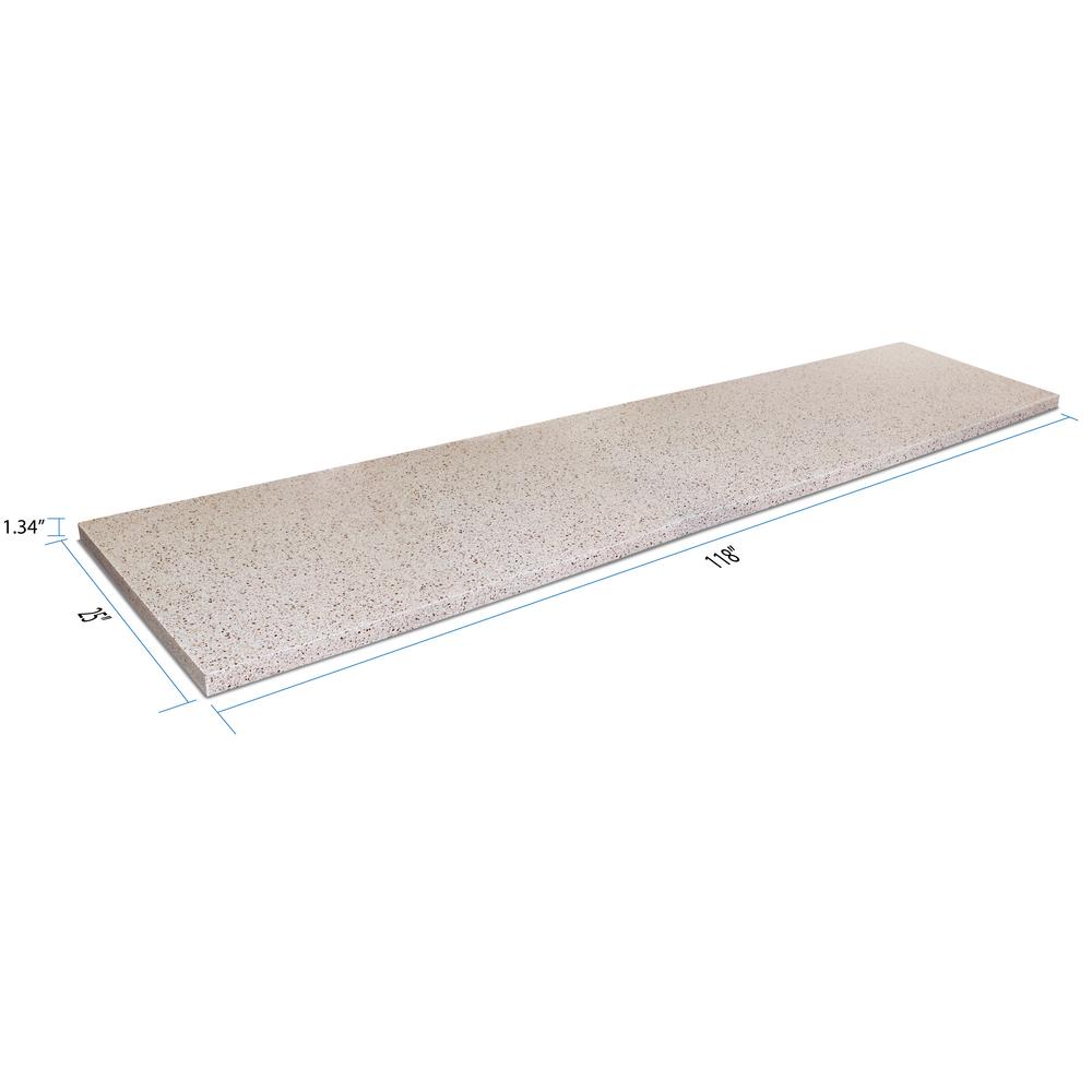 9 Ft 10 In Solid Surface Countertop In Poplar Cov434 118 The