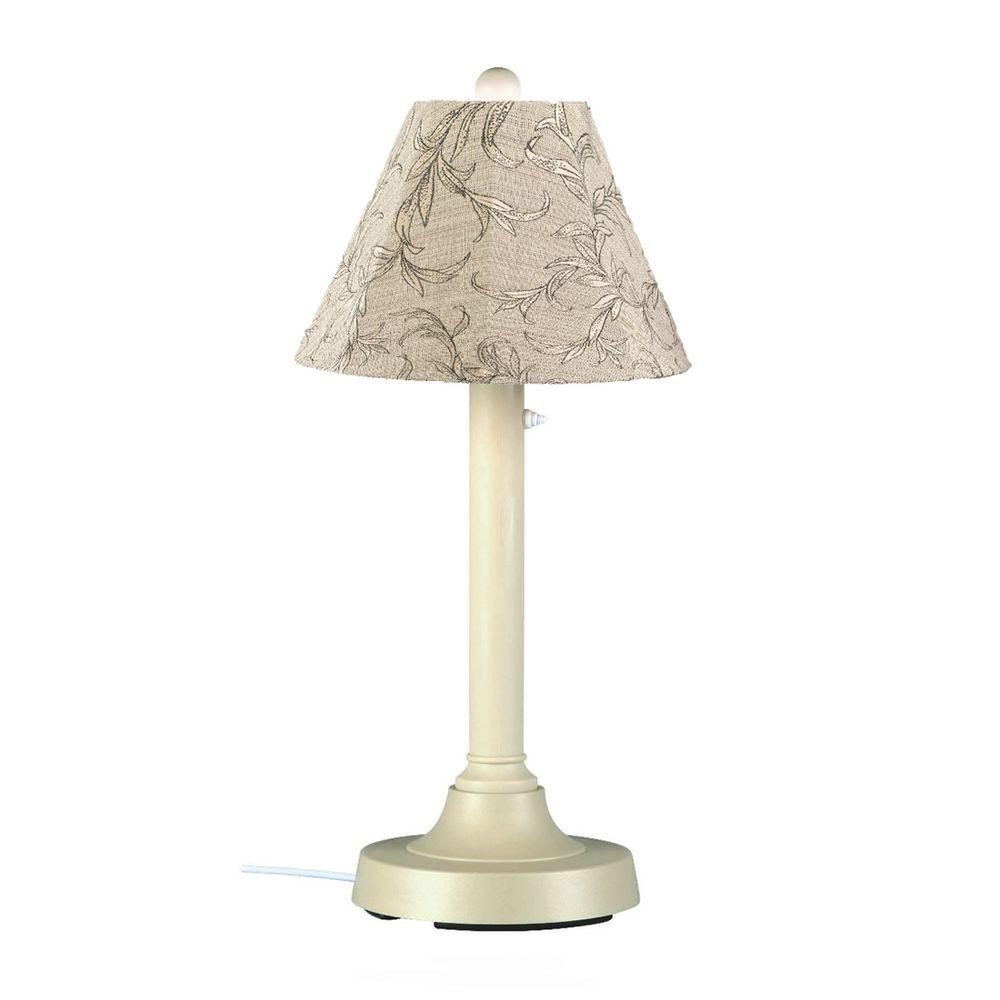 Patio Living Concepts San Juan 30 in. White Outdoor Table Lamp with Sky