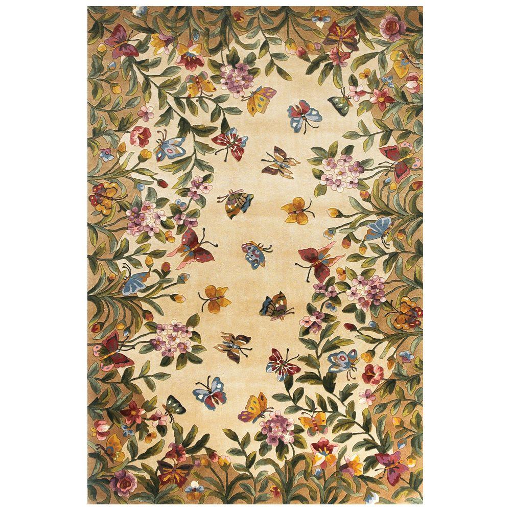 Kas Rugs Erfly Lore Beige 8 Ft X 11 Area Rug Eme90198x11 Kas Rugs Erfly Lore Beige 8 Ft X 11 Area Rug Eme90198x11 The Home Depot