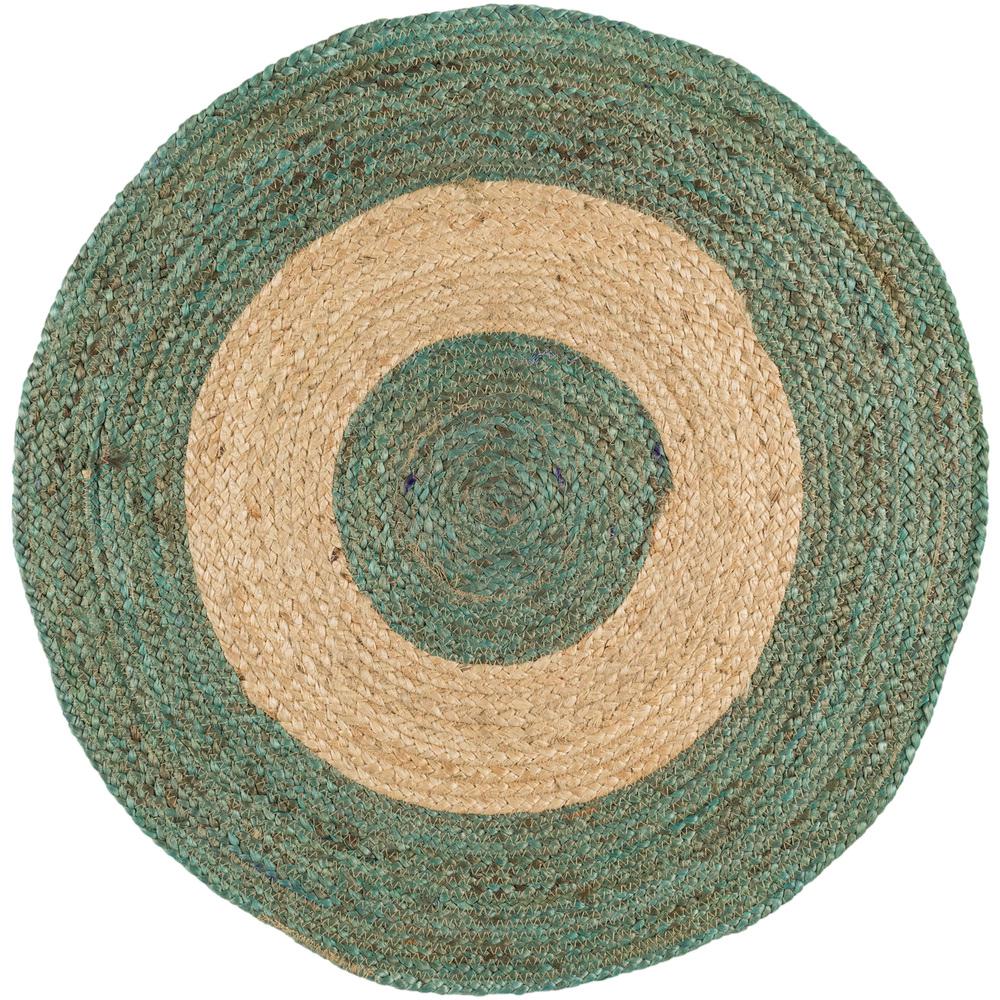 Artistic Weavers Caserta Teal 8 ft. x 8 ft. Round Indoor Area Rug