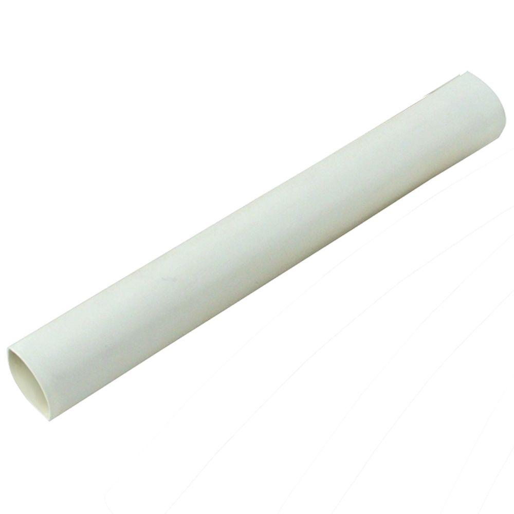 Commercial Electric 1 2 In White Polyolefin Heat Shrink Tubing 3 Pack Hst 500w The Home Depot
