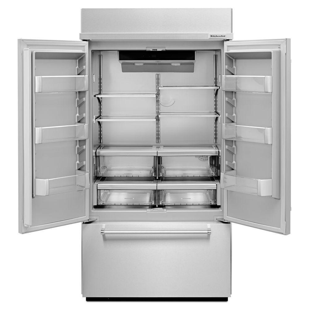 Kitchenaid 24 2 Cu Ft Built In French Door Refrigerator 8