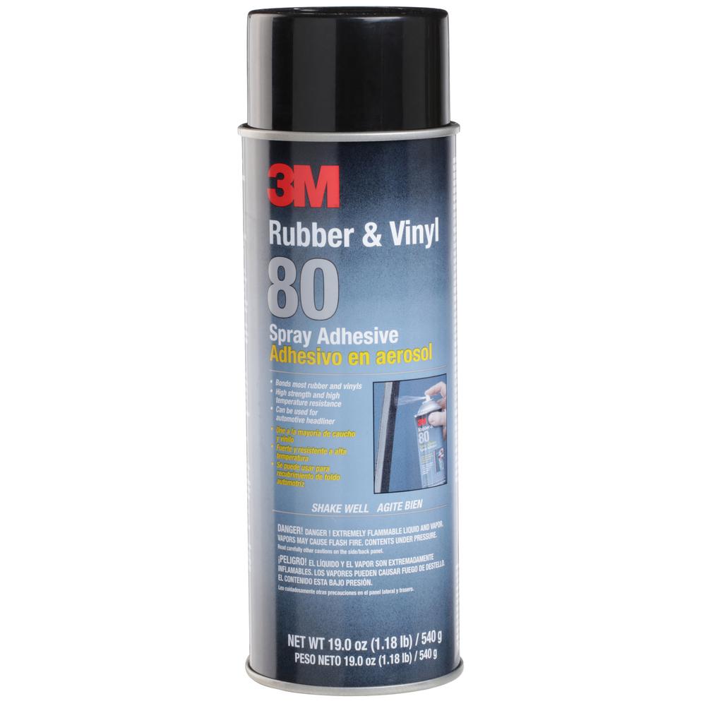 3M 19 oz. Rubber and Vinyl 80 Spray Adhesive-80 - The Home ...