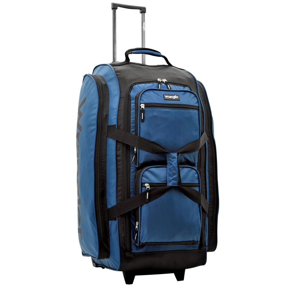 upright duffel bag with rollers