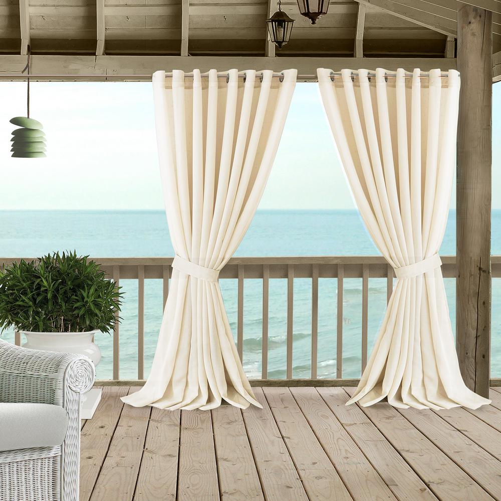 Elrene Carmen Extra Wide Indoor Outdoor Sheer Window Curtain