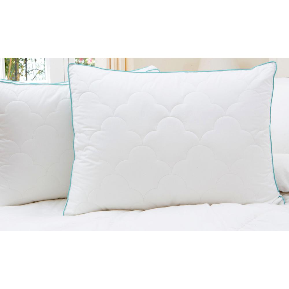 Allied Home Scallop Cloud Quilted Gusset King Pillow Bmi 12154l 4