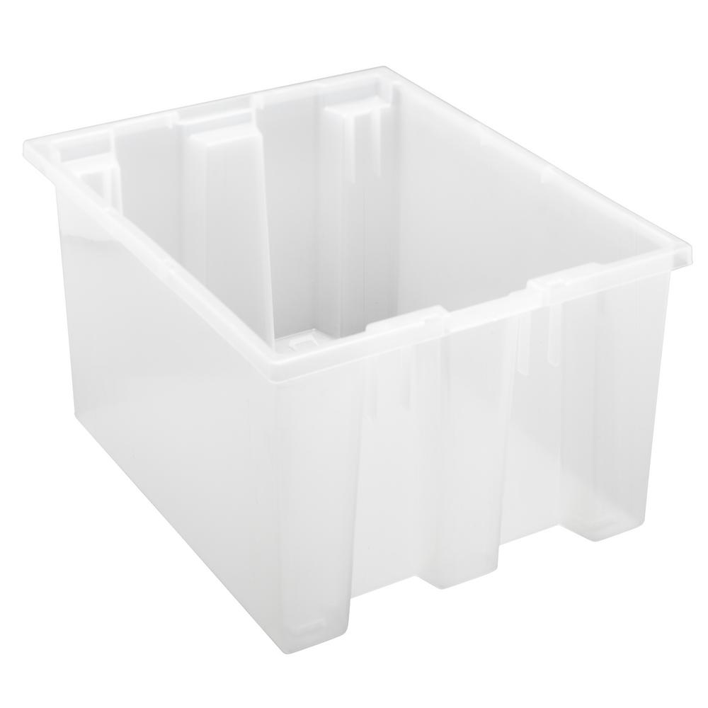 6 Packs Utiao Clear Plastic Bin with Lid 5.5 Quart Latching Box with Black Handle