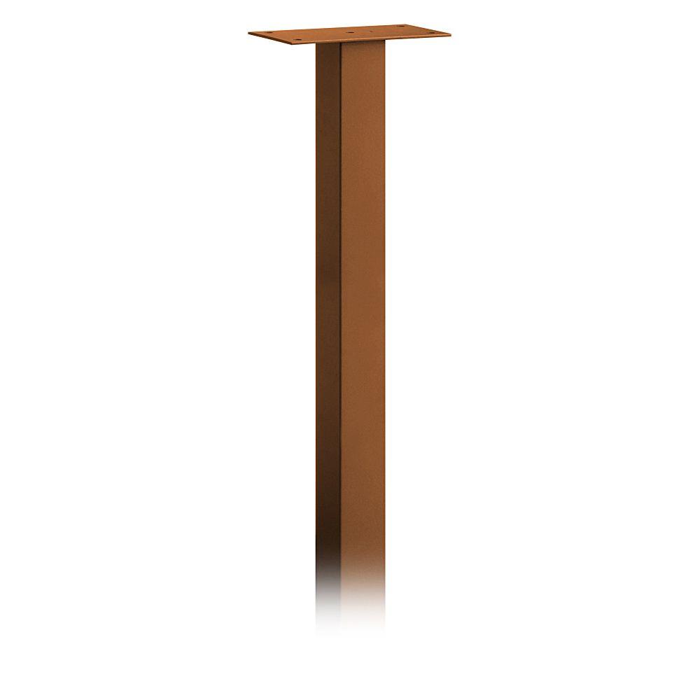 Standard Pedestal Nickel-MAILBOX NEW Bolt Mounted Designer Roadside Mailbox