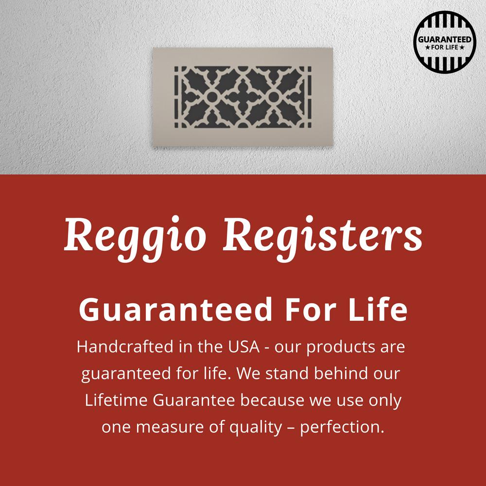 Reggio Registers Scroll Series 12 In X 12 In Aluminum Grille Gray Without Mounting Holes 1414 Anh The Home Depot