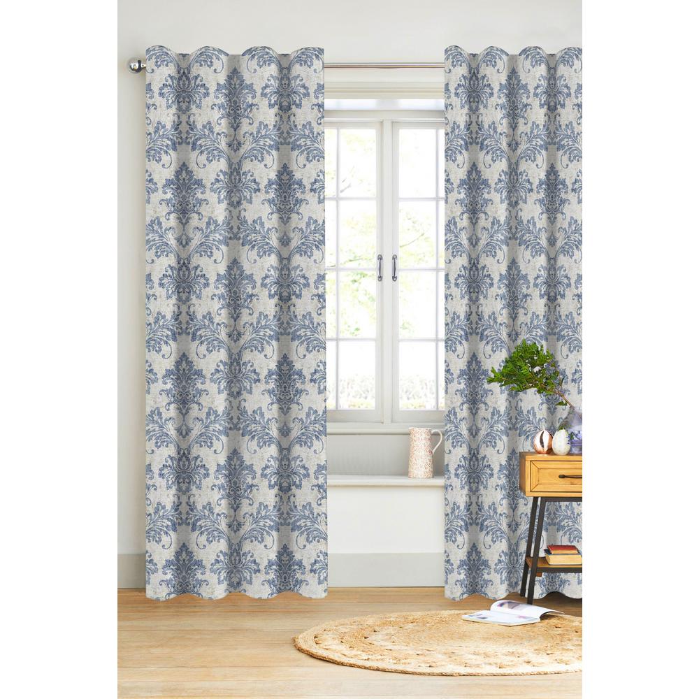 A1 Home Collections Cara Damask Light Filtering Drapery Panel In