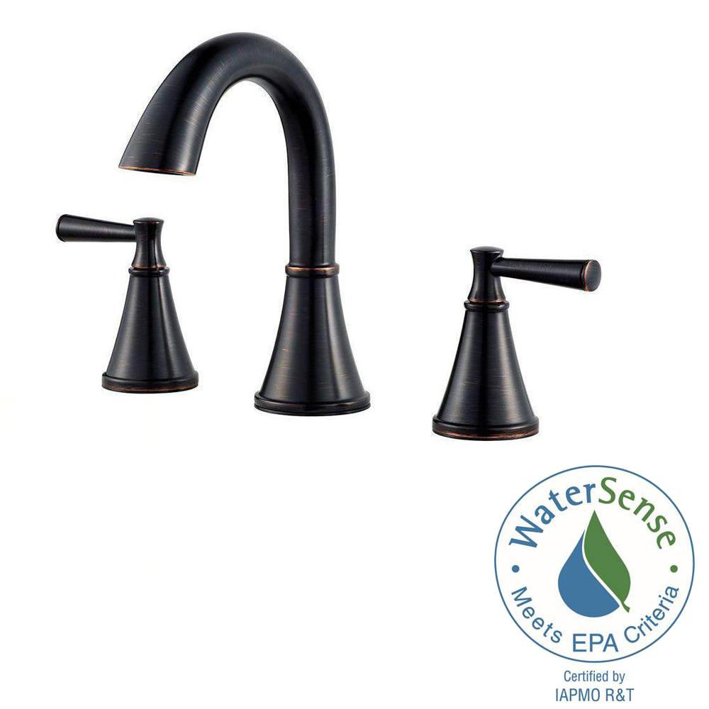 Pfister Cantara 8 in. Widespread 2Handle Bathroom Faucet in Tuscan
