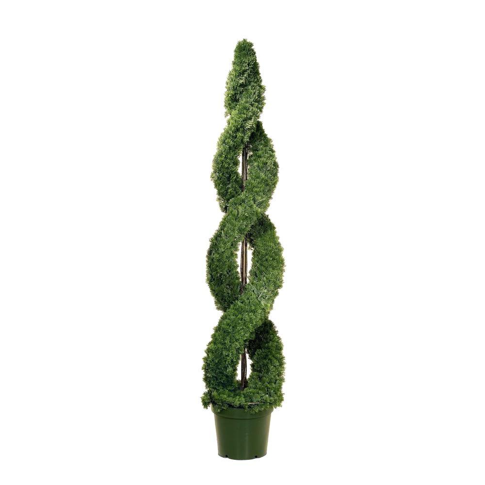 National Tree Company 72 in. Artificial Arborvitae Tree in Dark Green