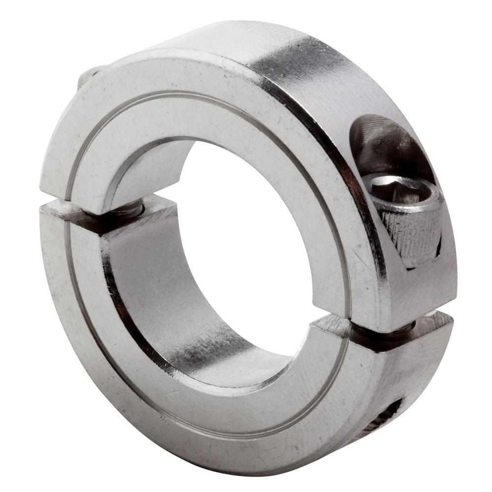 5//8 Width 3 OD Steel 1-3//4 Bore Black Oxide Plating Climax Metal TC-175-16 One-Piece Threaded Clamping Collar with Recessed Screw