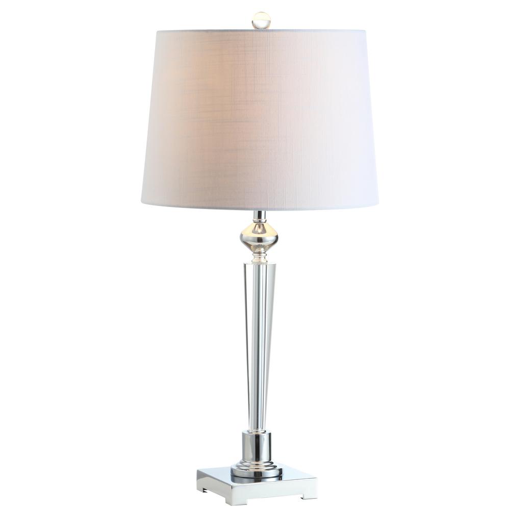 chrome crystal table lamp