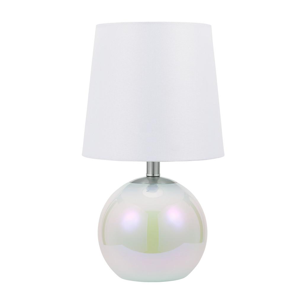 iridescent glass table lamp