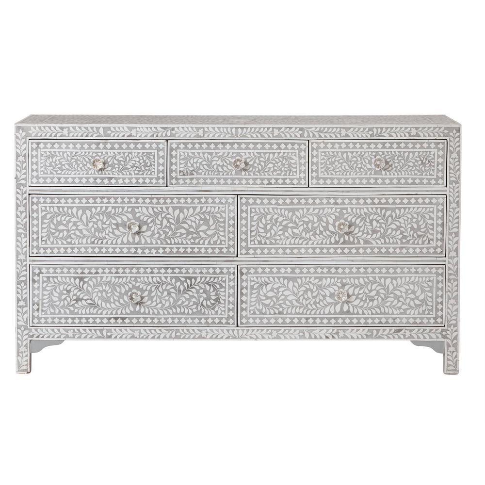 South S Munich 6 Drawer Weathered Oak Dresser 10491 The Home Munich 6 Drawer Weathered Oak Dresser
