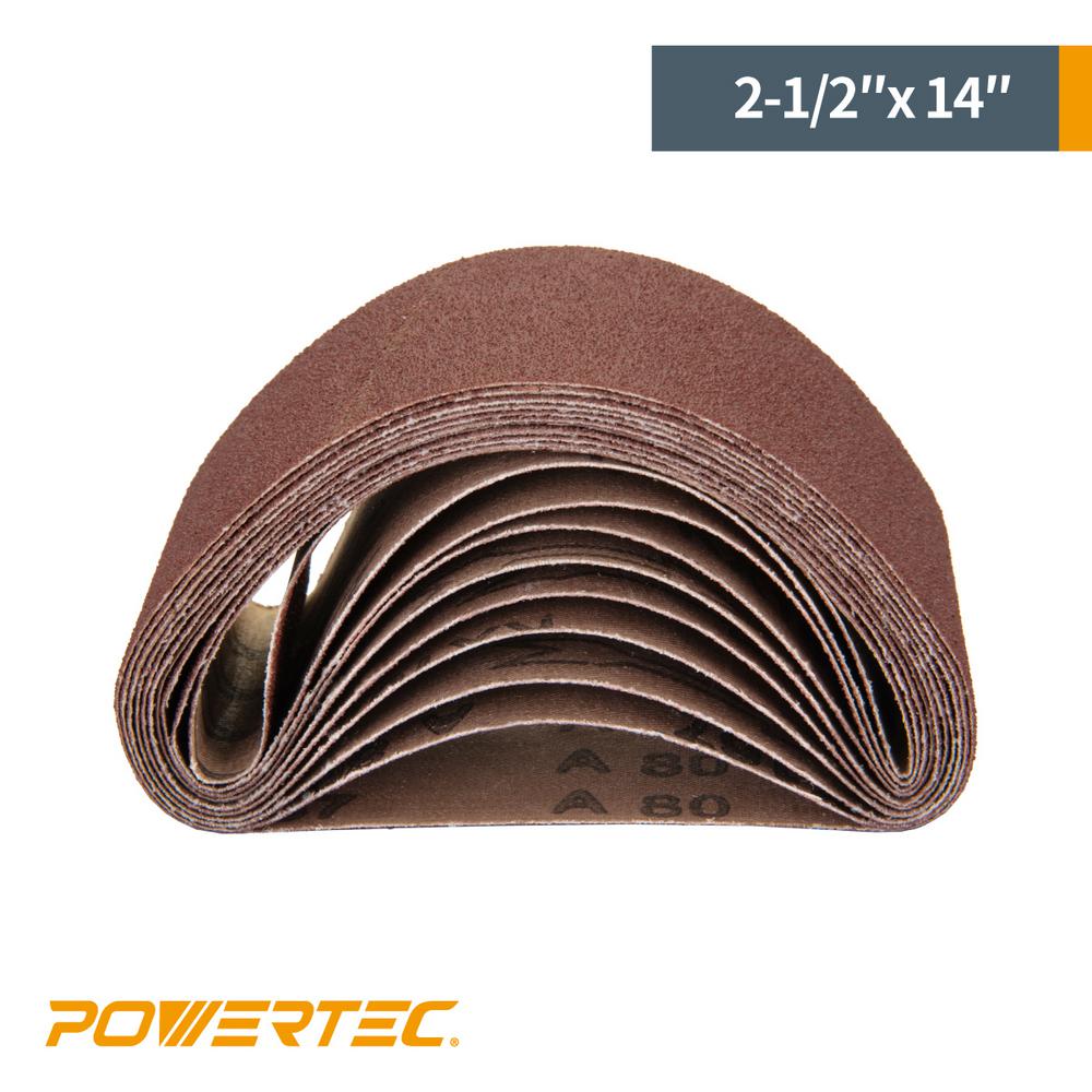 2-1//2 x 14 150 grit sanding belt 5 pak