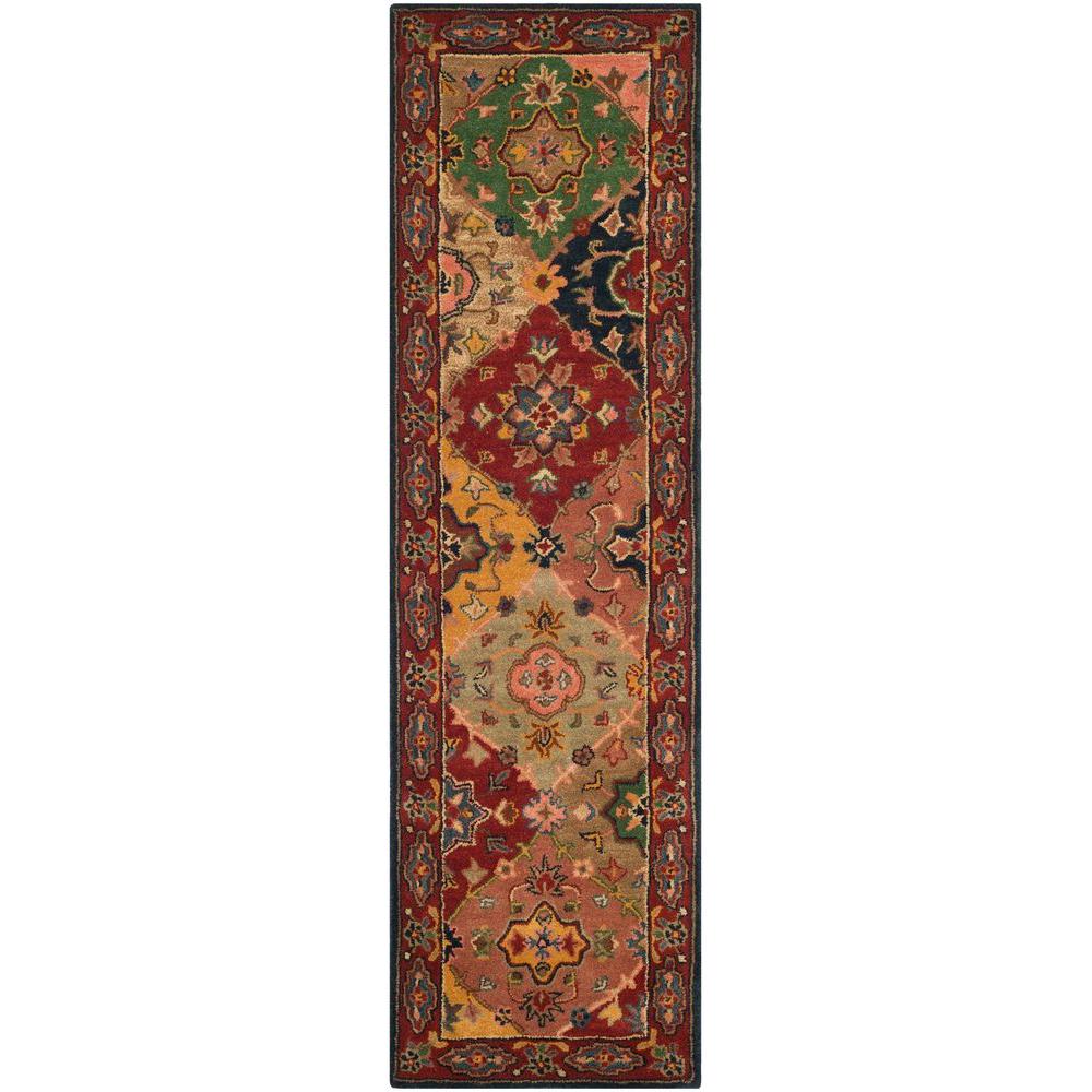 Safavieh Heritage Red/Multi 2 ft. 3 in. x 12 ft. RunnerHG926A212