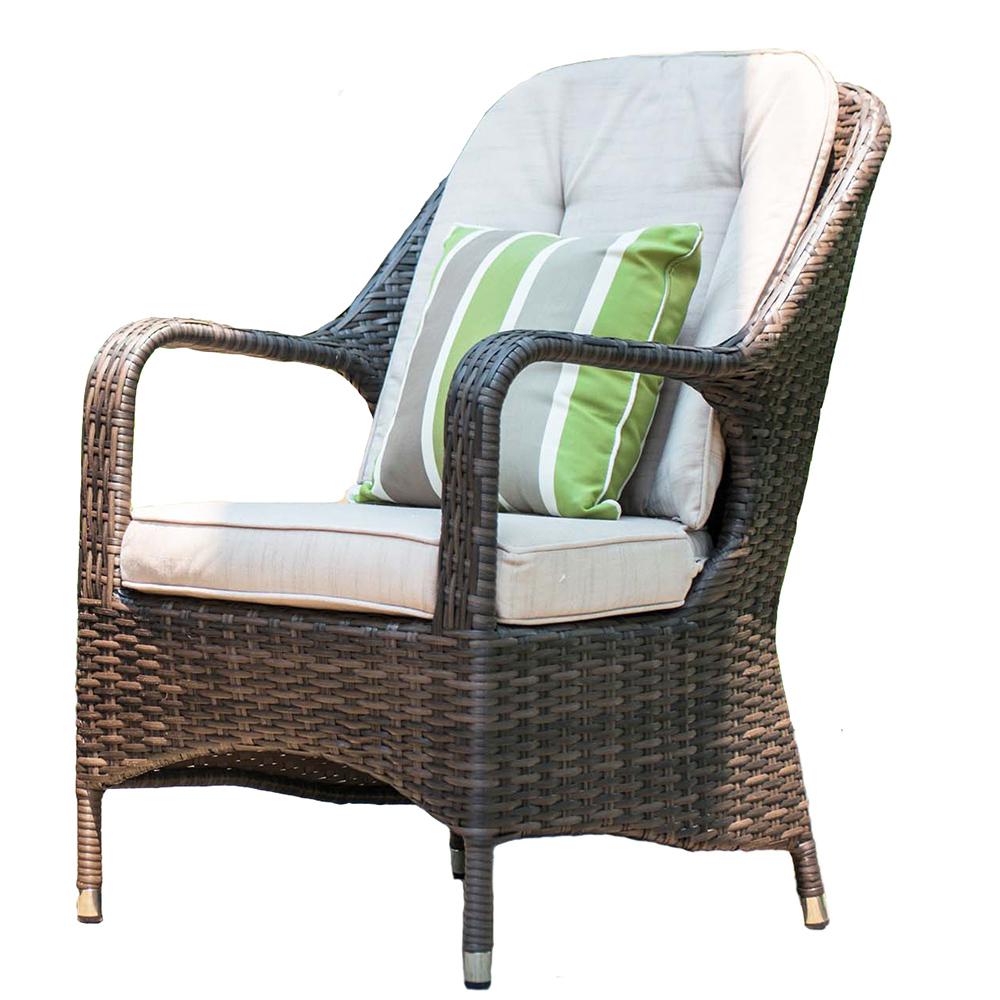 Brown Wicker Chair / Glendale Brown Wicker Outdoor Swivel Glider Chair