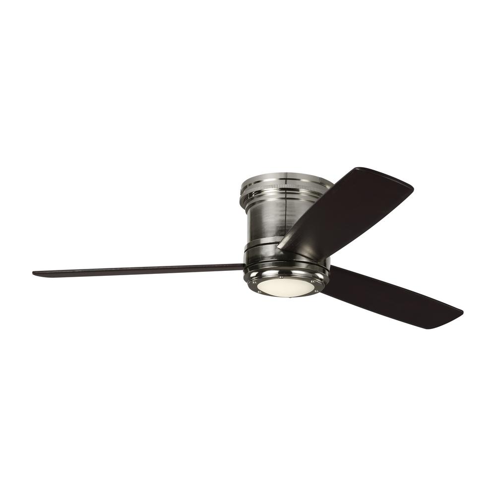 Monte Carlo TOB by Thomas O'Brien Aerotour Semi-Flush 56 in. Integrated LED Polished Nickel Ceiling Fan with Light Kit was $699.0 now $449.97 (36.0% off)
