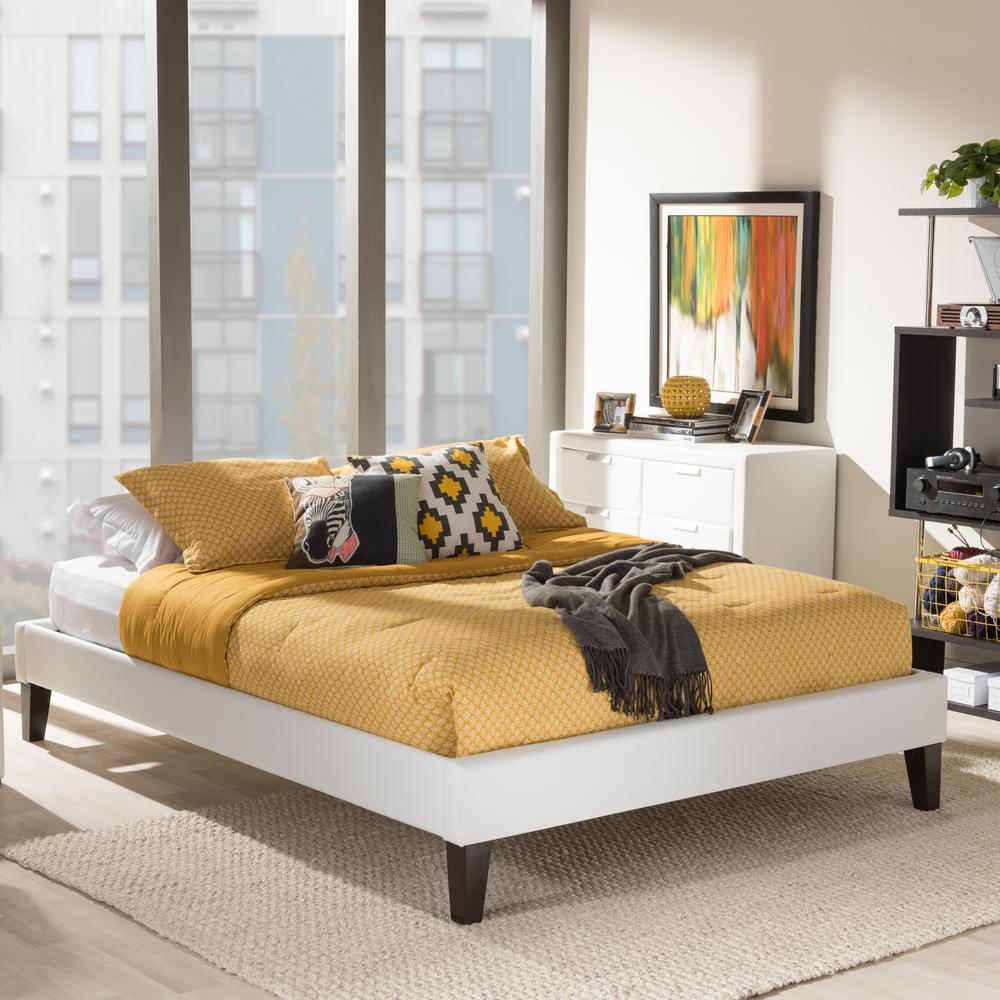 Baxton Studio Lancashire Queen Faux Leather Upholstered Bed 28862 6994 Hd The Home Depot - Faux Leather Upholstered Queen Bed Baxton Studio Lancashire Queen Faux Leather Upholstered Bed 28862 6994 Hd The Home Depot - Faux Leather Upholstered Queen Bed