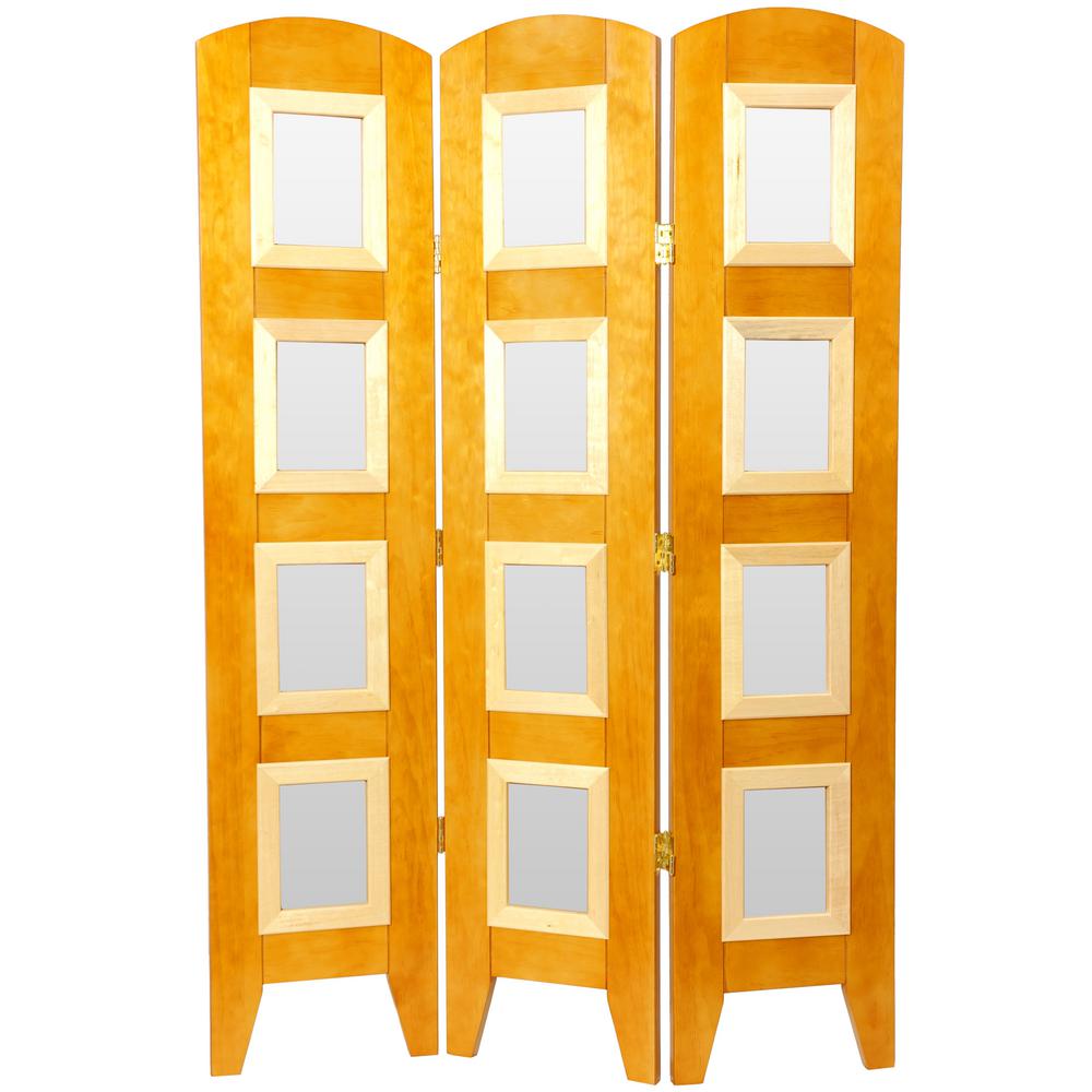 5 ft. Honey 3Panel Room DividerLOWPHOTOHON3P The Home Depot