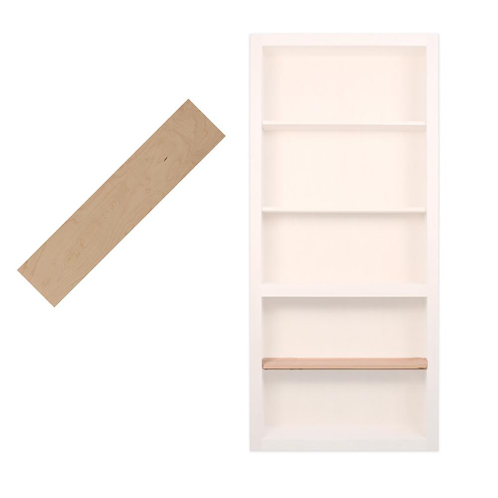 Invisidoor 36 In Maple Extra Shelf Accessory For 36 In Bookcase